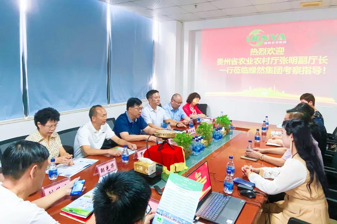 【綠博會(huì )動(dòng)態(tài)】貴州省農業(yè)農村廳副廳長(cháng)張明帶隊蒞臨綠然農業(yè)集團考察交流